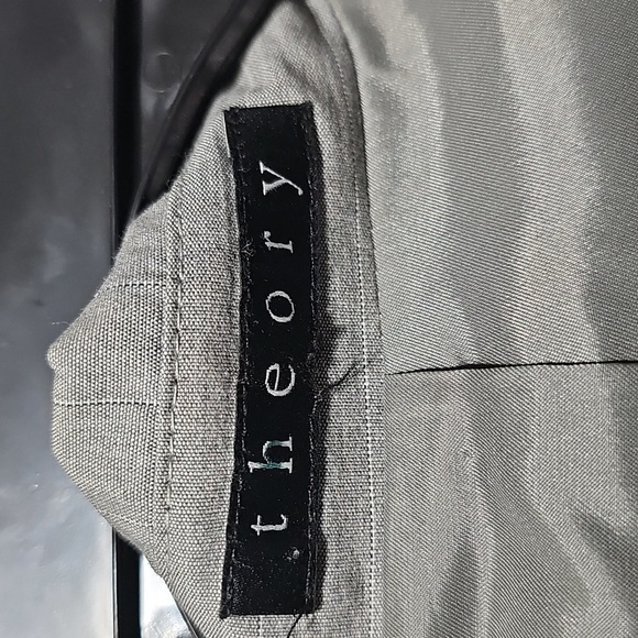 Theory Gray Pinstripe Blazer Jacket Size‎ Small - Picture 4 of 7